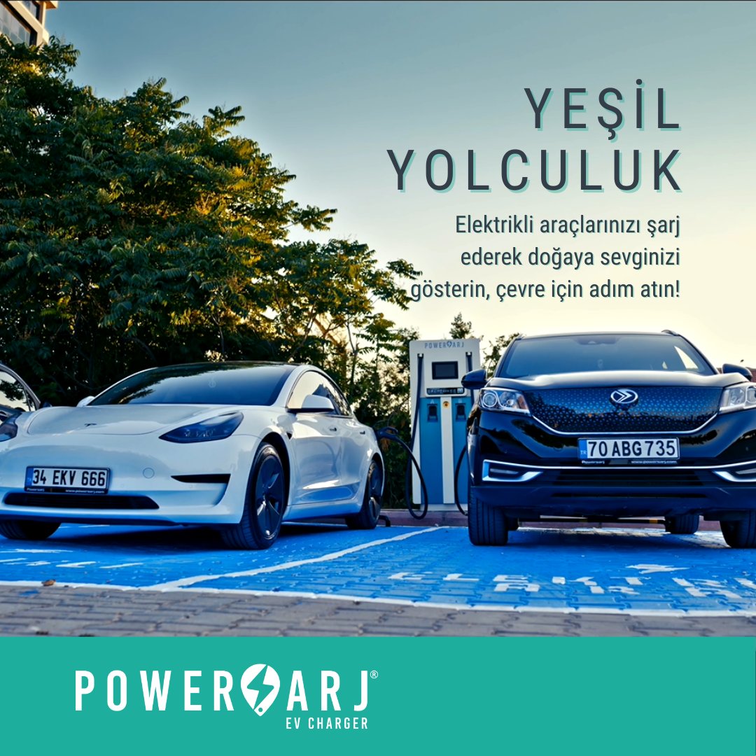 powersarjcom's tweet image. Elektrikli araçlarınızı şarj ederek doğaya sevginizi gösterin, çevre için adım atın! 🍀 #YeşilYolculuk #Powerşarj #Sürdürülebilir