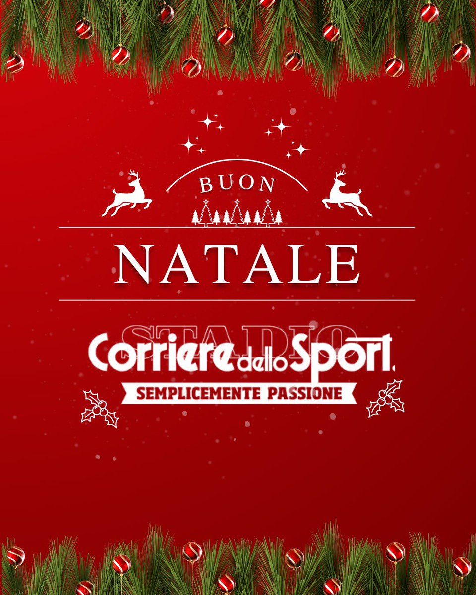 Il Corriere dello Sport augura a tutti voi di passare un felice Natale🎄❤️