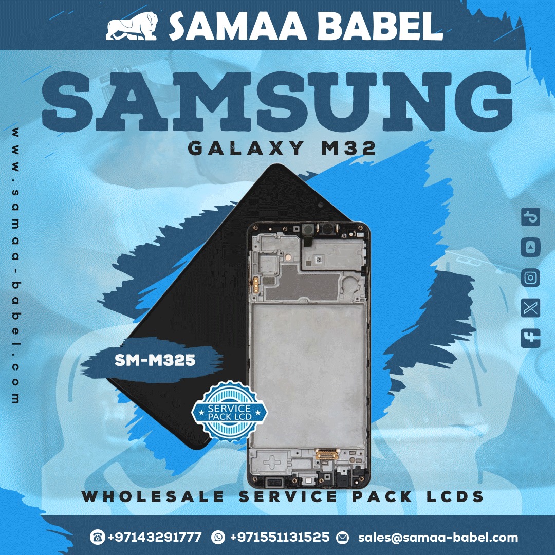 samaa_babel's tweet image. Unlock the World of Premium Quality   Introducing the Samsung Galaxy M32 (SM-M325) LCD, now available in our  wholesale service pack at Samaa Babel. #TechInnovation #WholesaleTech #MobileDisplays #PremiumQuality