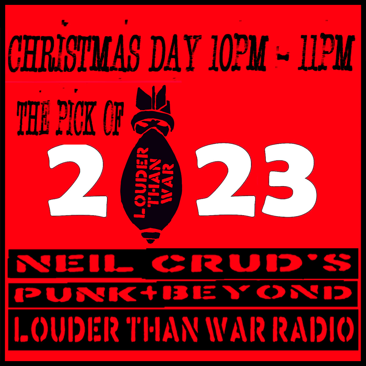 TONIGHT (xmas day) - I'll be playing The Pick of 2023 on my <a href="/louderthanwar/">Louder Than War</a>  Radio Show - live from 10pm...
PLEASE SHARE

<a href="/johnrobb77/">john robb</a>