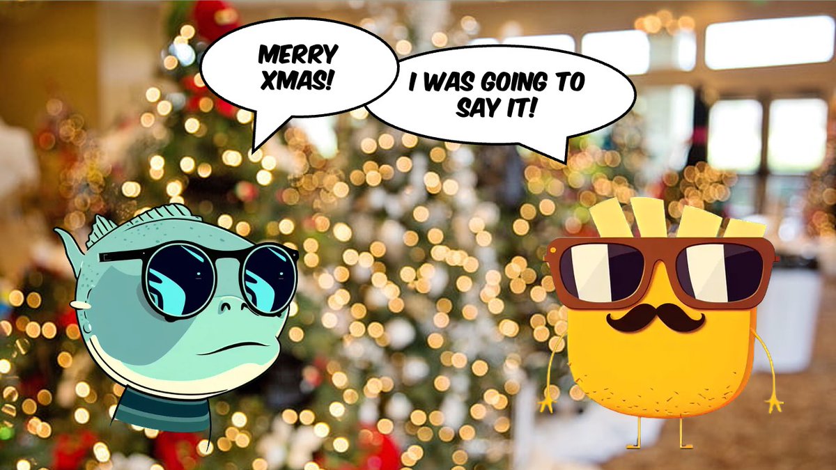 FishChipsNFT's tweet photo. Merry Christmas #MultiversX fam! 

2024 marks the beginning of a new era for Fish &amp; Chips. You're not ready... 👀

... well, we're not, but we'll make the best of it! https://t.co/xejS5DfLx5