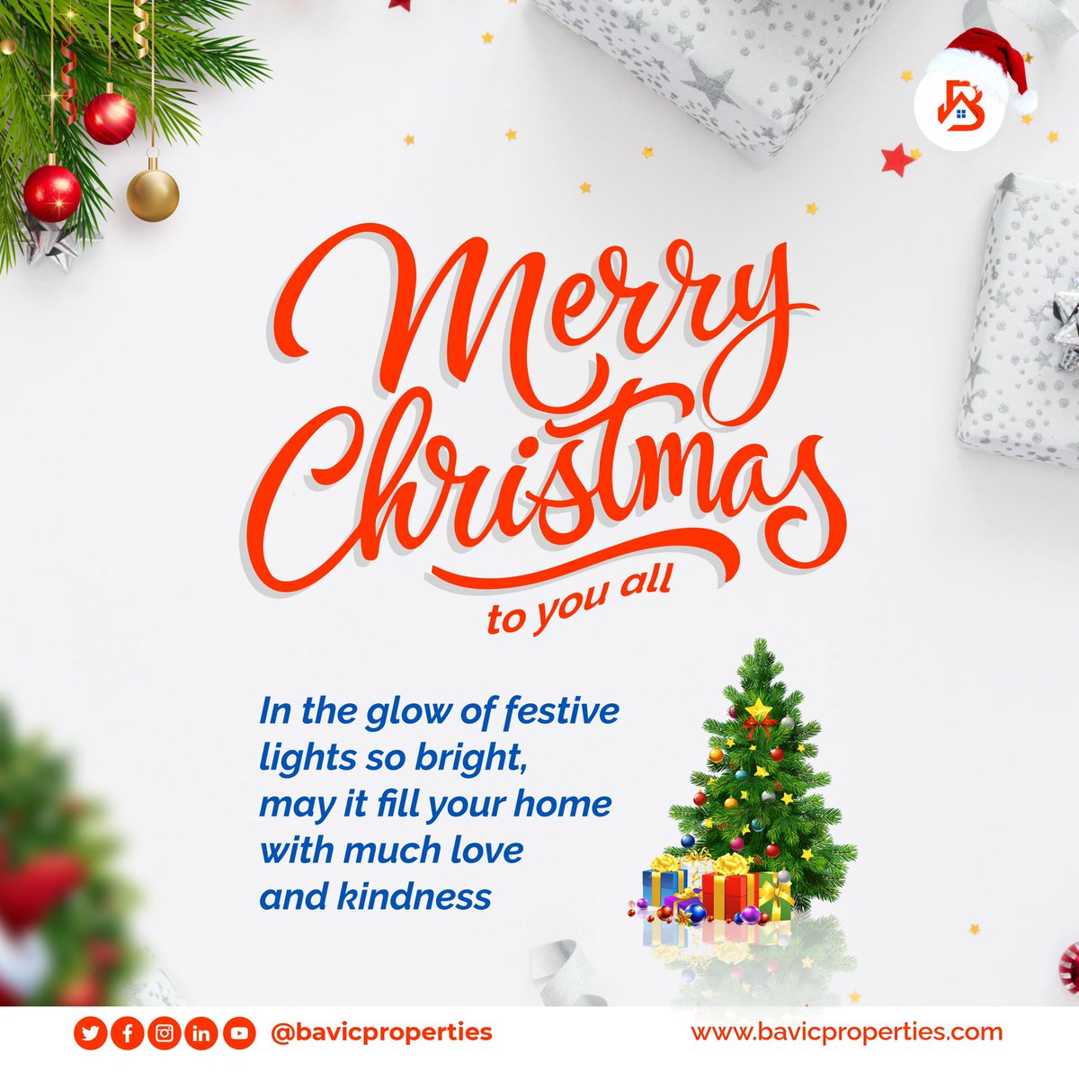 From all of us at BAVIC, warm wishes for a Merry Christmas filled with joy, peace, and the comfort of home. May this holiday season sparkle with moments of love and laughter in the place you call your own. Merry Christmas 🎄 and Happy Holidays! 🤍💙🤍 #Xmas2023 #MerryChrismas2023