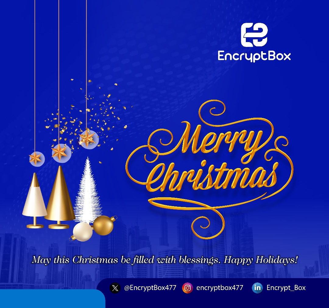 EncryptBox477's tweet photo. May your Christmas sparkle with joy, good times, and secure transactions. Merry Christmas from EncryptBox!
#encryptbox #fintech #paymentsolutions #christmas #MerryChristmas2023 https://t.co/c98zDvtmT1