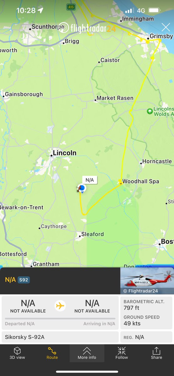 wass74's tweet photo. Search &amp; Rescue 🛟 busy this morning in #Methringham @Aircraft_Nutter @AndyPearson68 @flightradar24 Thanks to all the emergency services working at #Christmas 💙🎄💙 https://t.co/dR6LVv9Tx5