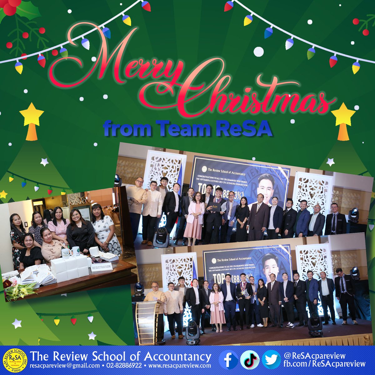 ReSAcpareview's tweet photo. Merry Christmas from #TeamReSA! We hope that you are enjoying the holidays with your loved ones. ππ https://t.co/jIPO1UyDdi