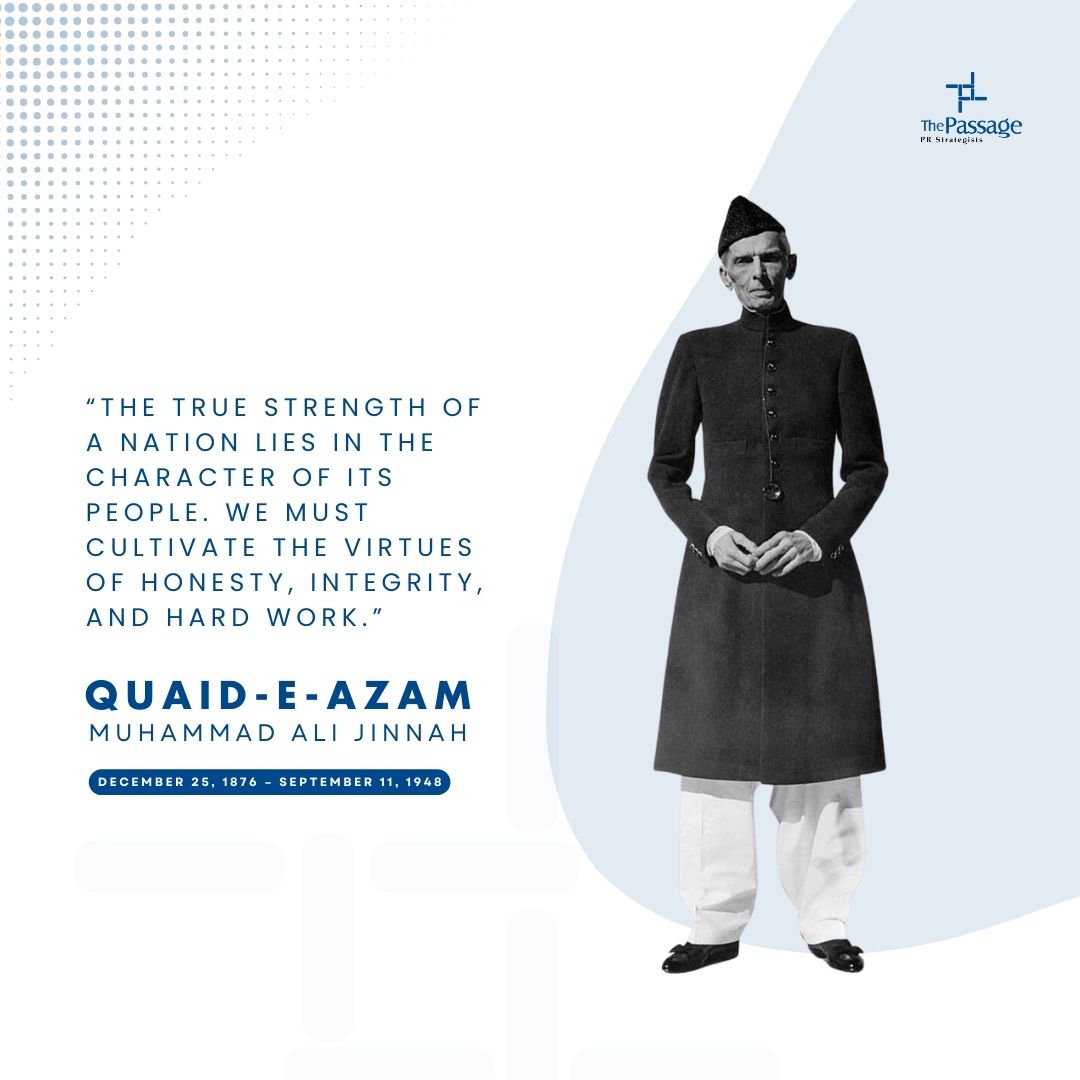 thepassagepr's tweet photo. An exemplary leader, an icon of courage and vision. Celebrating the birthday of our beloved Quaid with utmost pride and admiration.

Happy Quaid Day! 🇵🇰

#25December #QuaidDay #MuhammadAliJinnah #ThePassagePR https://t.co/jnqnCXwGdR