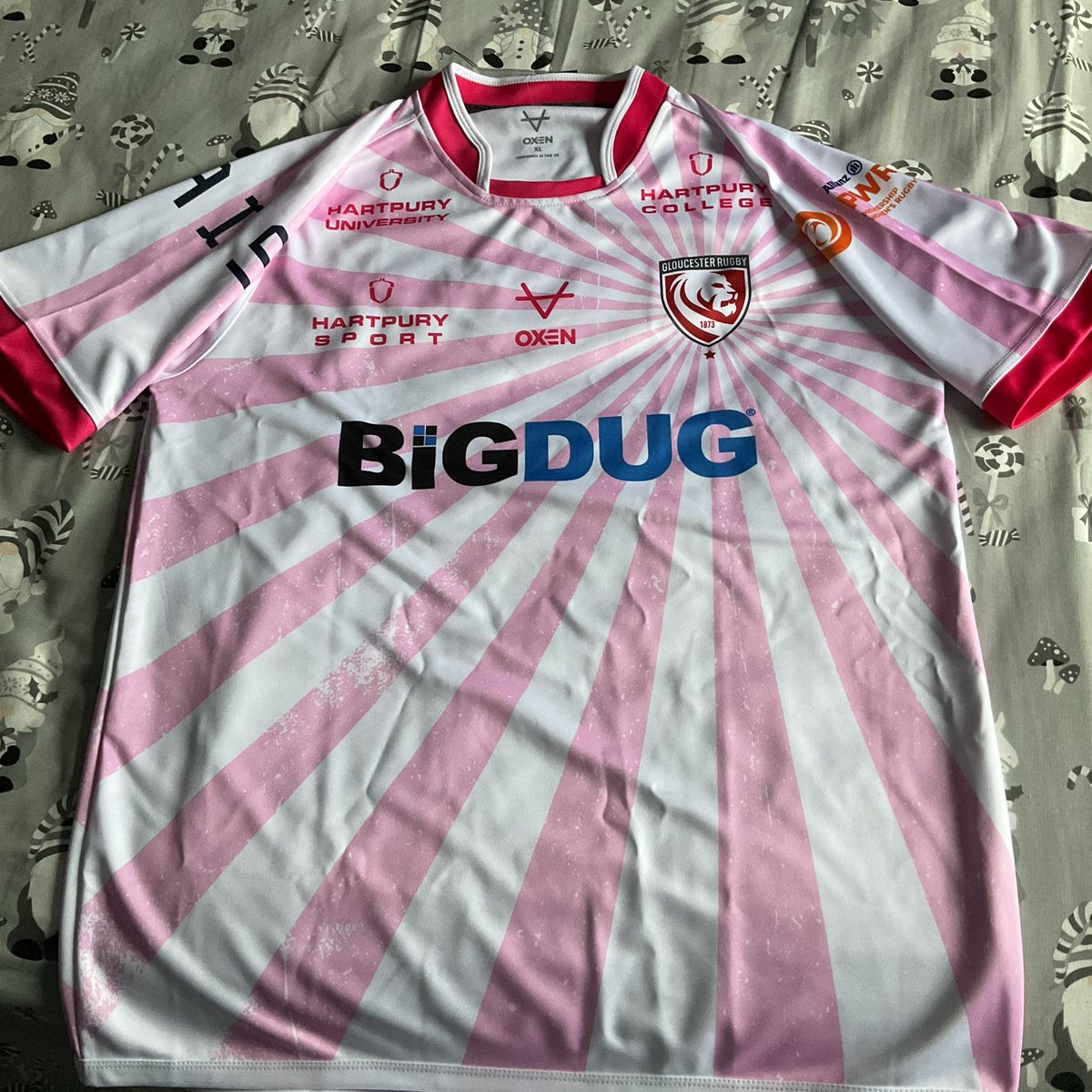 JordanWeir45's tweet photo. Yay 🙌🏼 I got the new 23/24 @gloshartpury shirt for Christmas 😆😍👌🏼🎪💗 @Hartpury @aisltd_ @Allianz @ThePWR @oxensportsuk @BiGDUG #GloucesterHartpury #GloucesterHartpuryWomen #Gloucester #Hartpury #RugbyShirt #New #2324season #AlternateShirt #LoveIt #Happy #PremiershipWomensRugby https://t.co/T48CmR5HSN