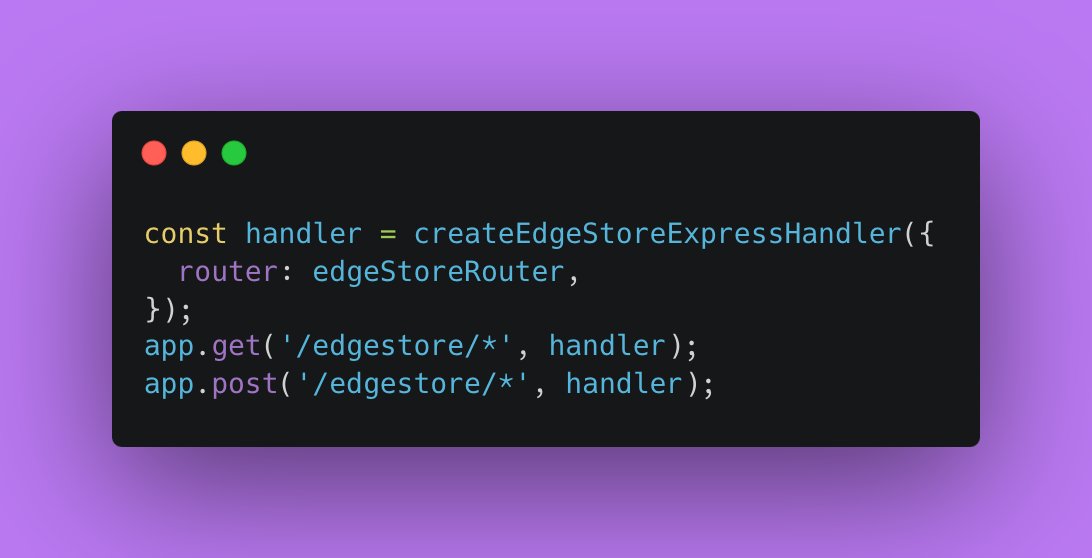 EdgeStore tweet media