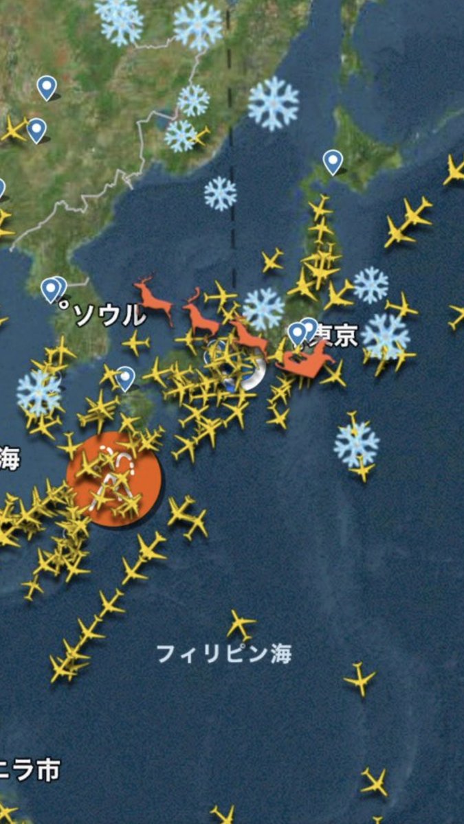 cervomontagna's tweet photo. 全くクリスマスを感じないトルコ、サウジ出張。今年もSANTA1追跡できクリスマス気分を味わえた
機体年齢1753年のソリで60K ft上空を700ktsで世界中飛び無事に今年もXMS空港に着陸してください
#XMS
#SANTA1
#給水 https://t.co/11jPyz5Y5T