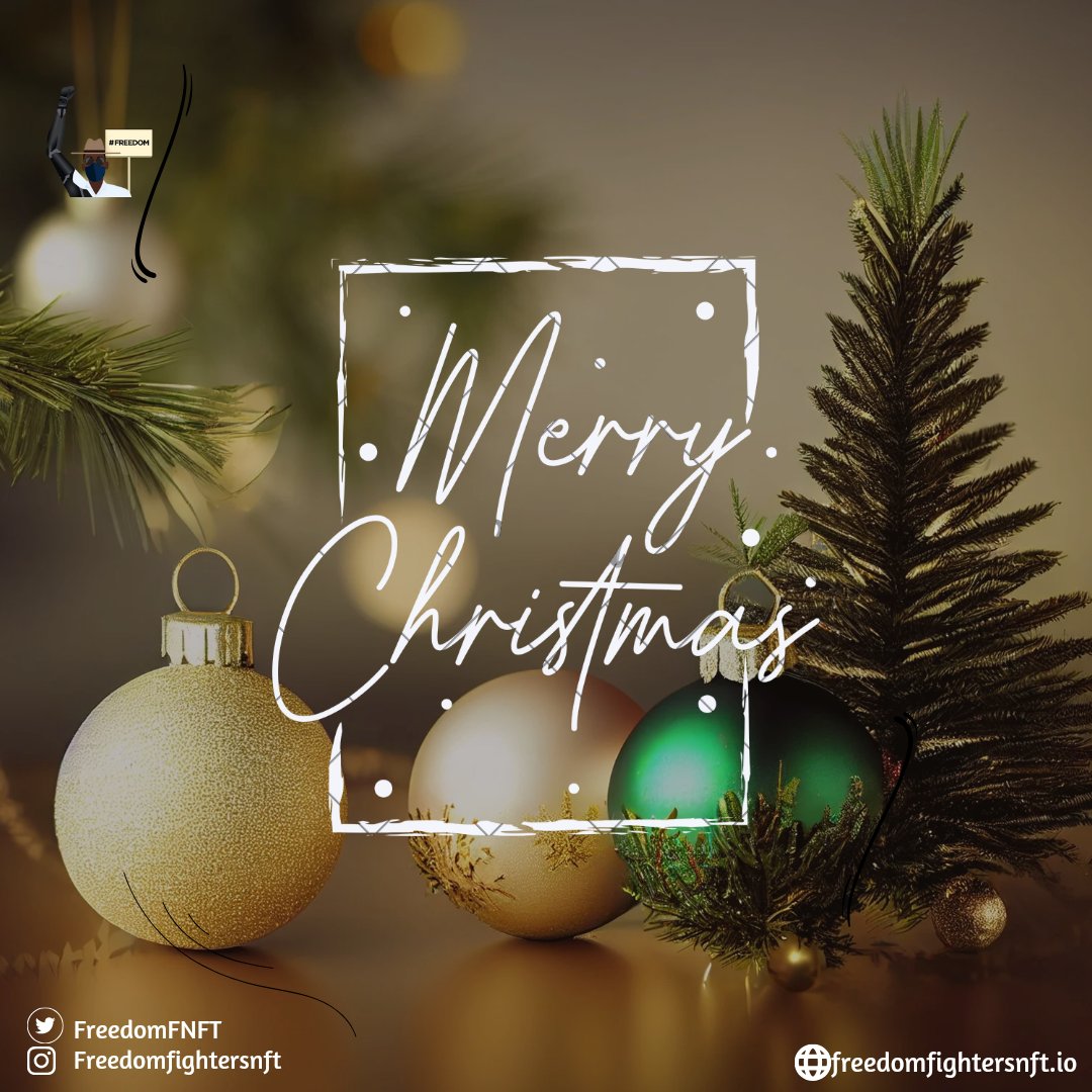 FreedomFNFT's tweet photo. Wishing you a holiday season full of joy, peace, and happiness. Merry Christmas! 🎄 ❤ https://t.co/2UiYBIdqnA