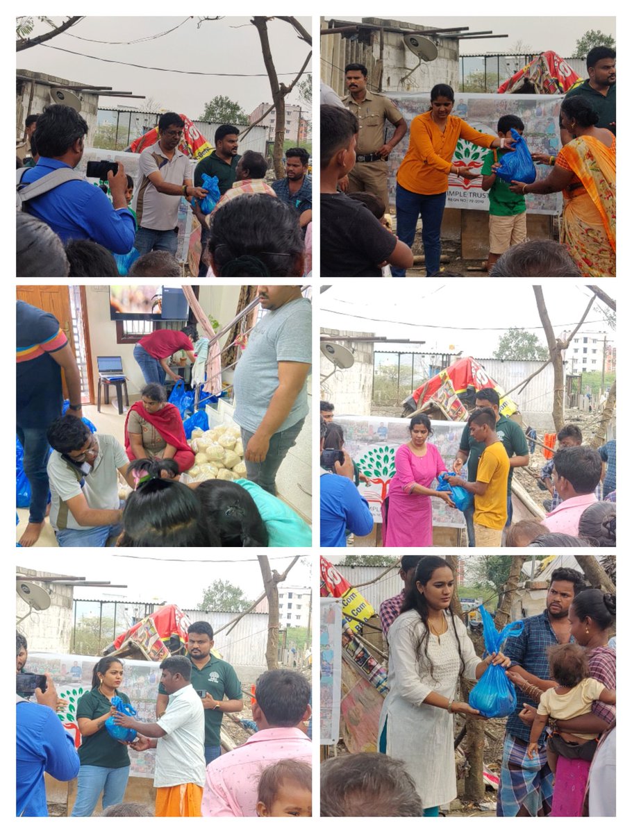 simpletrusttn's tweet photo. Today (24-12-2023) our team distributed provisions & ration items to Annaianjugam Nagar,West Tambaram,Kishkintha Road severely damaged places.
People here lost their complete home.
Thanks all fr providing support around chengalpet & Chennai south.
@ThamizhanSelvan
#simpletrust https://t.co/EitEBGBpr9