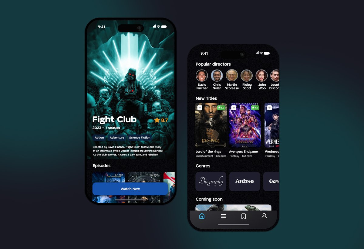 ItxMusa4's tweet photo. Online Cinema App Concept😍

Share Your suggestions in comments....!

#uidesign #uidesigner #uidesignpatterns #uidesigns #uidesigners #uidesigninspiration #uidesigncompetition #uidesignerlife #uidesignchallenge #uidesignideas #uidesigning #UIDesignoftheweek https://t.co/MZLbhZQnHS