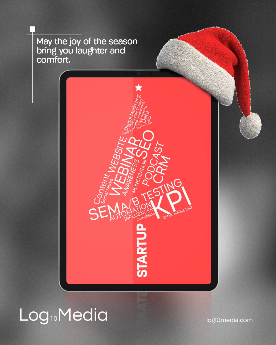 Log10Media's tweet photo. We hope that this season brings you and yours warmth and comfort.

Merry Christmas from all of us at @Log10Media .

#merrychristmas
#log10media
#marketingagency https://t.co/dx2KGII40e