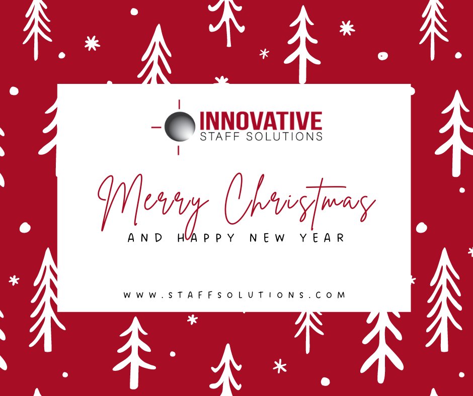 Season's Greetings from the entire team at Innovative Staff Solutions! May your Christmas be filled with joy, laughter, and unforgettable moments. Wishing you and your loved ones a Merry Christmas and a wonderful holiday season!