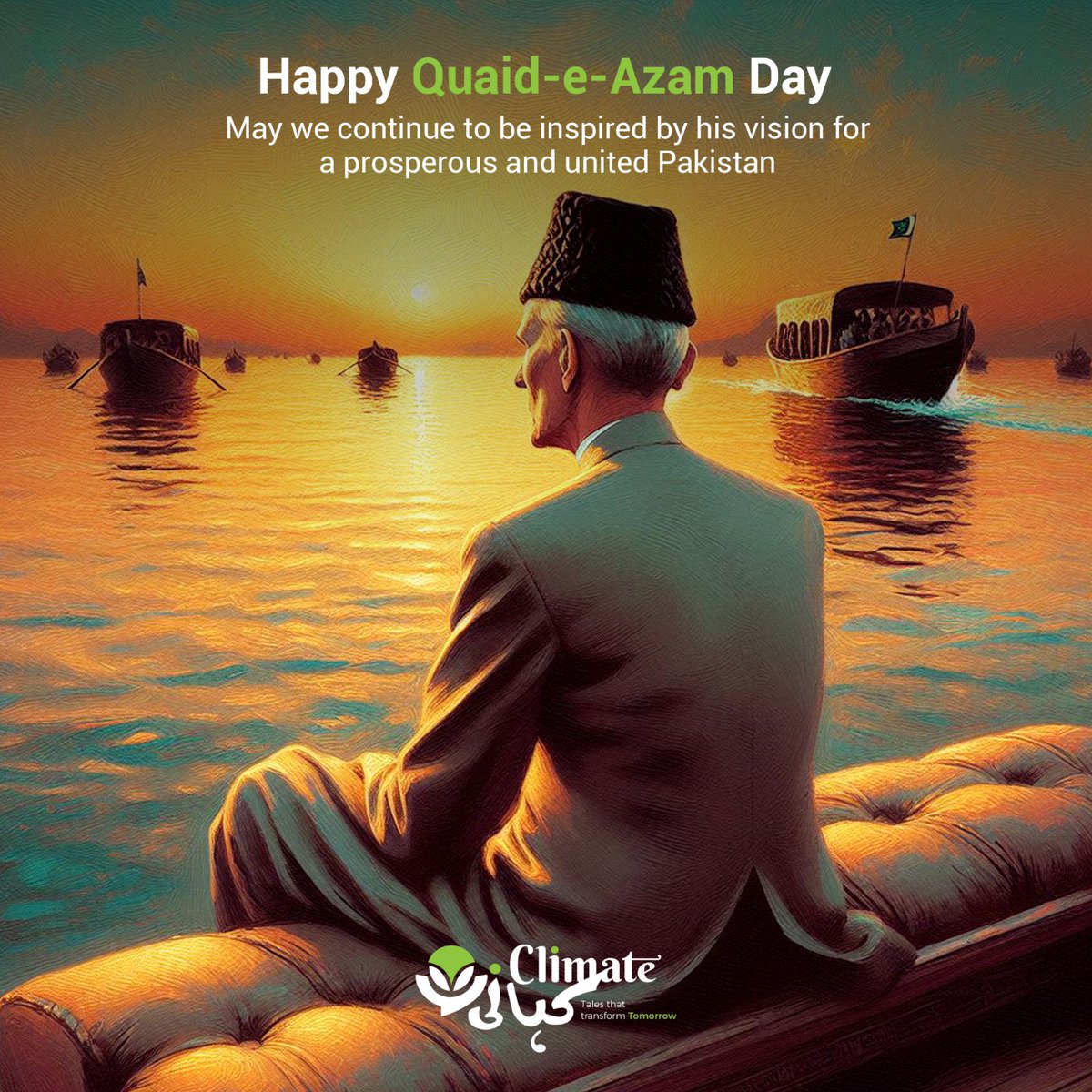 ClimateKahani's tweet photo. Wishing you a day filled with the spirit of unity and prosperity, inspired by Quaid-e-Azam's vision for our beloved nation. Happy Quaid-e-Azam Day!

#UnityInDiversity #QuaidDay #ClimateKahani https://t.co/gTzN1Mm91A