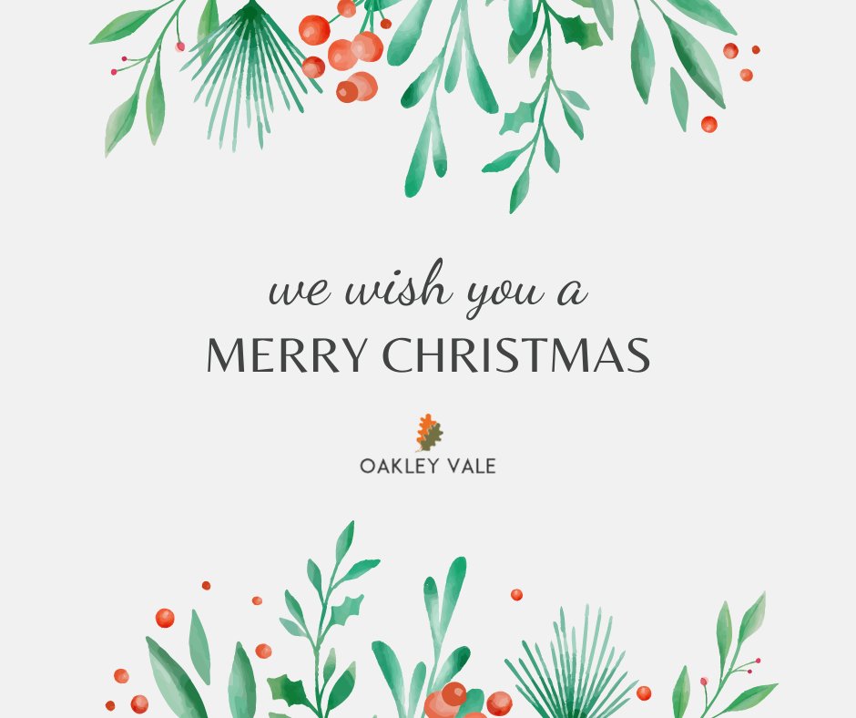 A very merry Christmas to all of Oakley Vale ❤️ We hope you have a beautiful day with friends and family 🎄