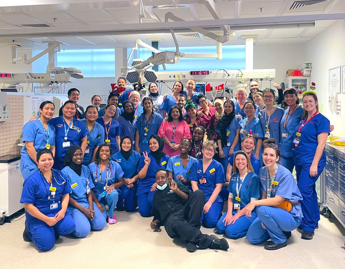 Merry Christmas from me and my work family <a href="/NHSBartsHealth/">Barts Health</a> @RoyalLondonHosp, to you and yours (and your actual family too) - here’s hoping you have a peaceful festive period spent with those you love #NHSChristmas #workfamily