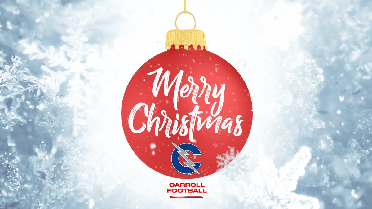 The Carroll Football Program wishes you a Merry Christmas & Happy Holidays! 🎄🎁