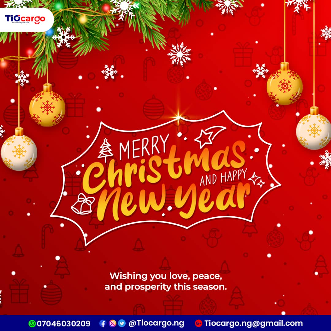 TiocargoNg's tweet photo. Wishing you love, peace, and prosperity.
Merry Christmas!

 #shippingavailableworldwide #shoppingonline #shopandship #logisticscompanyinlagos #logisticscompany #tiocargong #fpk #thekreativehand #fpkreations #christmasseason #love #2023 #red #xmas #merrychristmas https://t.co/mPwgOnc0QJ