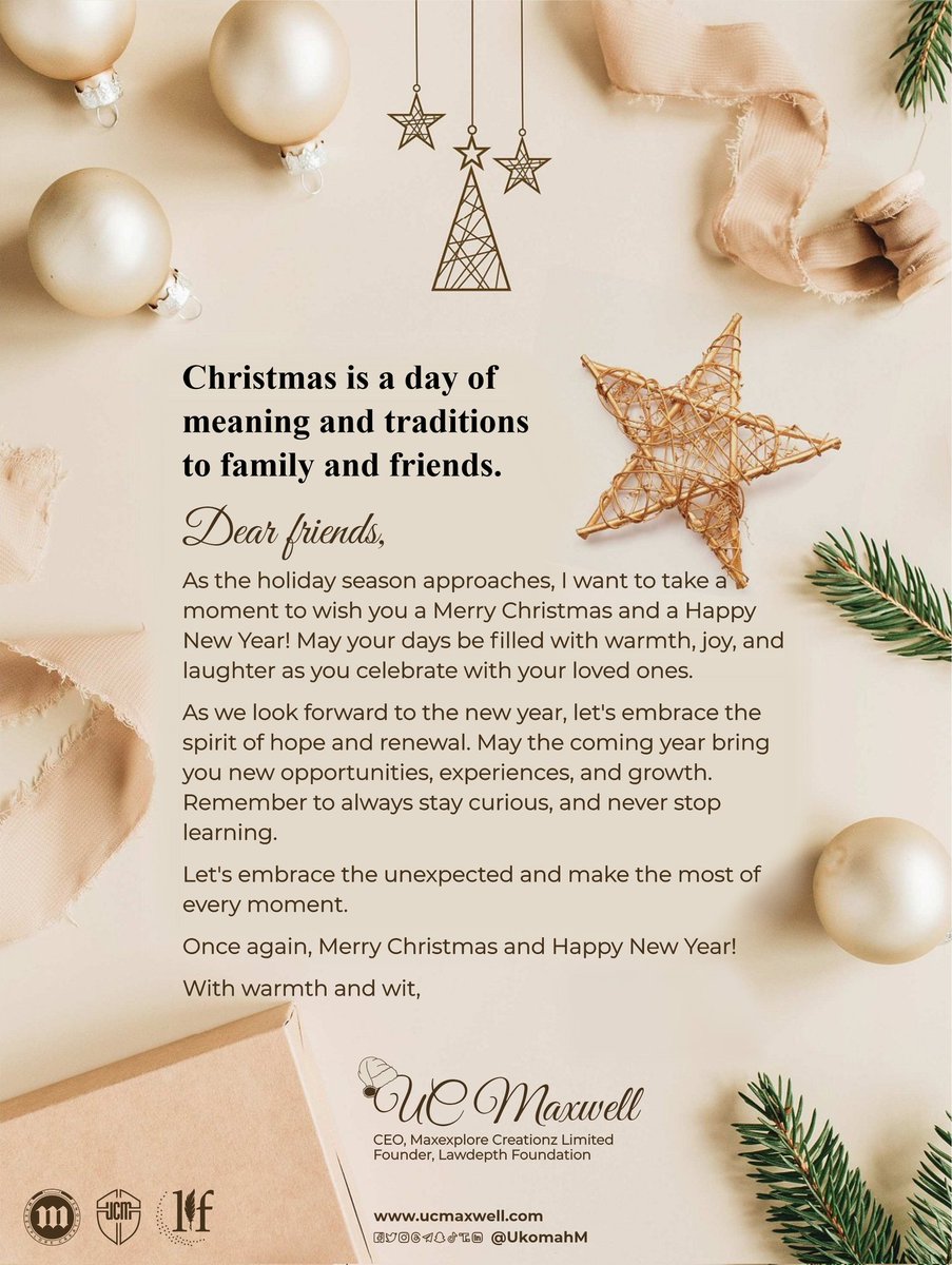 UkomahM's tweet image. 🎄 Merry Christmas Friends.

Remember, Christmas is doing something extra for someone. Christ did extra for us.

@UkomahM 
@MEXcreationz 
@LawDepth 
@UkomahMC