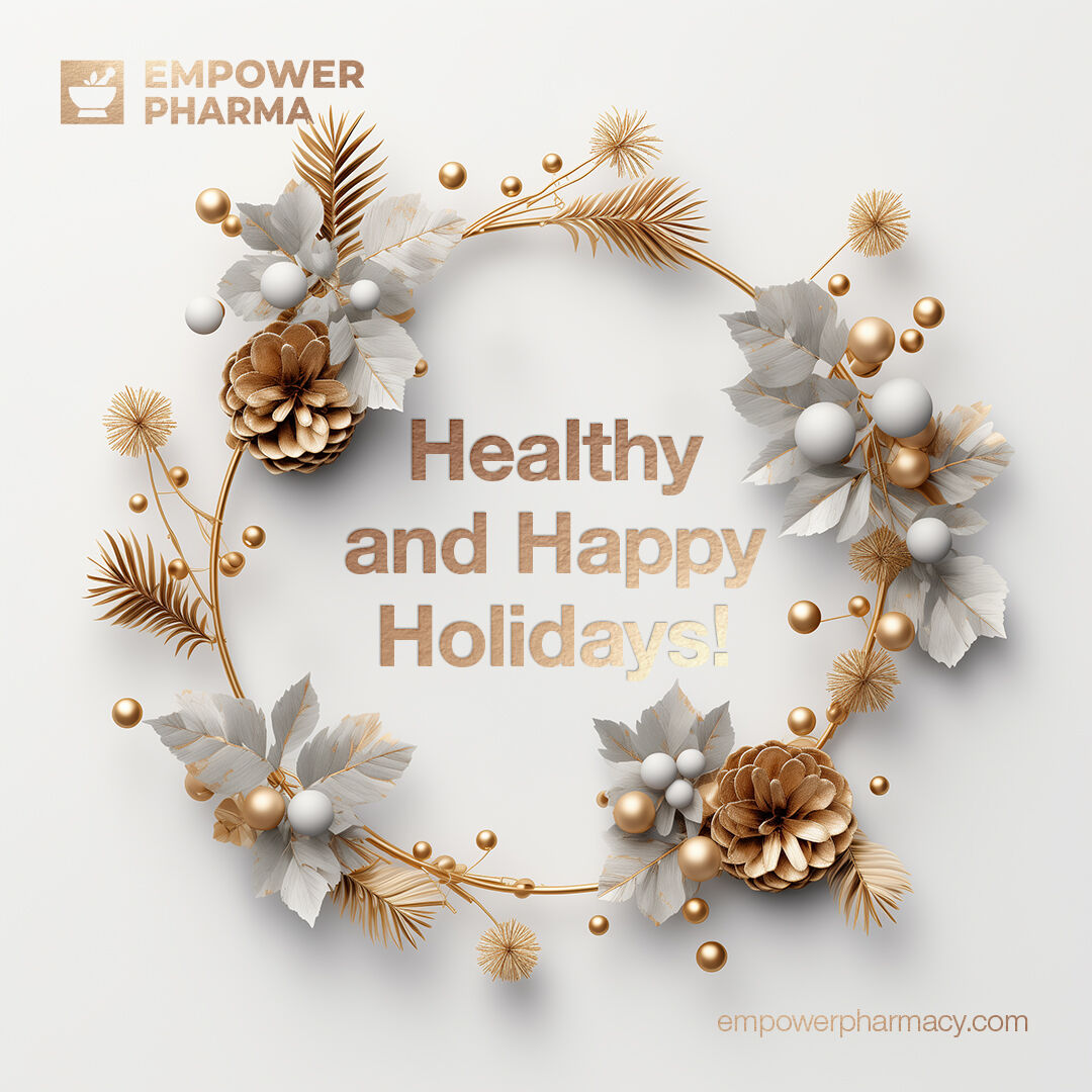 EmpowerPharmacy's tweet photo. We wish you a healthy and happy holiday season!
#CompoundingPharmacy #503A #503B #HappyHolidays #MerryChristmas #2023 https://t.co/Pvj0wW8s6H