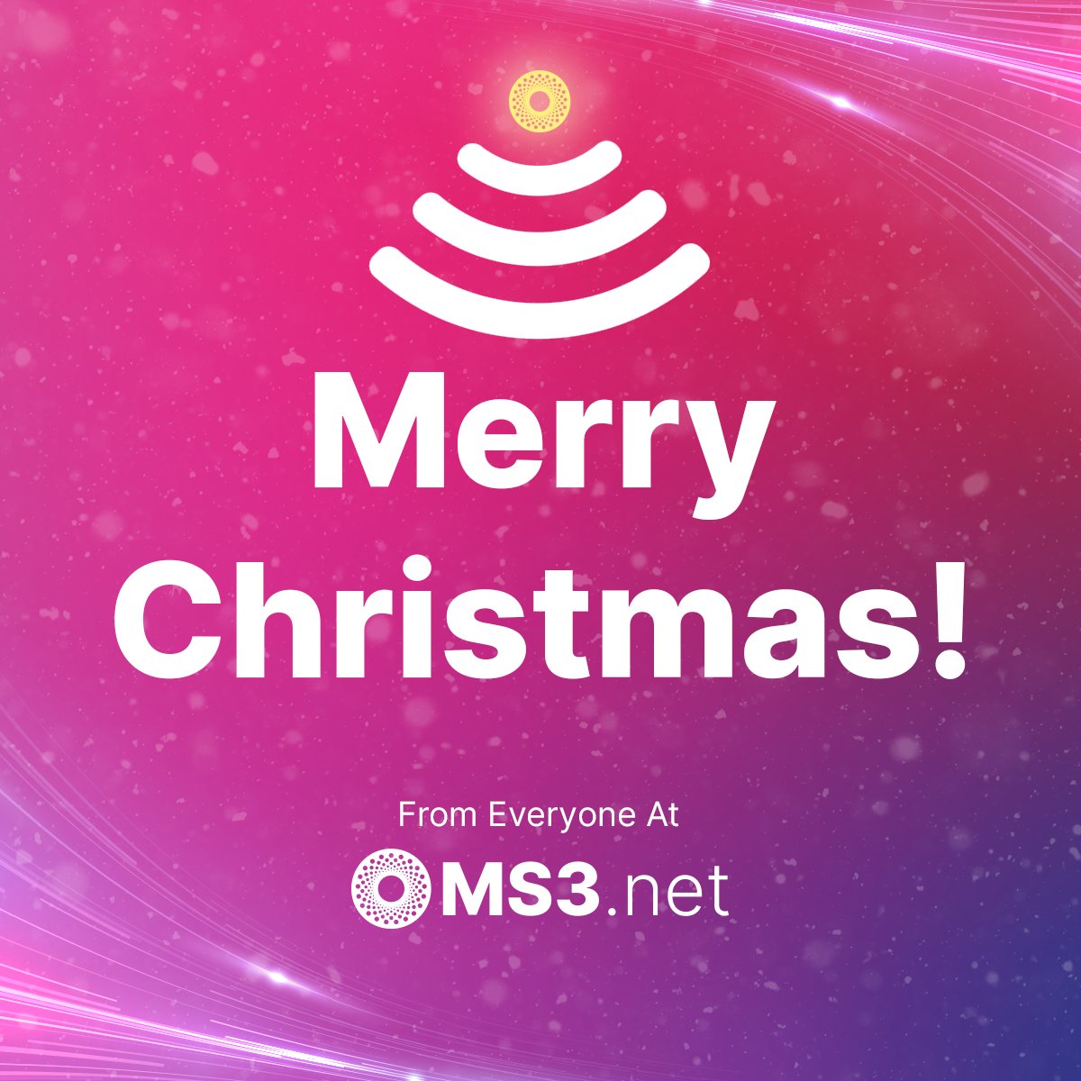 Merry Christmas from all of the team at MS3 Networks! Wishing you and your loved ones a very merry Christmas, we hope you have the best day possible! #Ultrafast #Fullfibre #Christmas #ChristmasDay