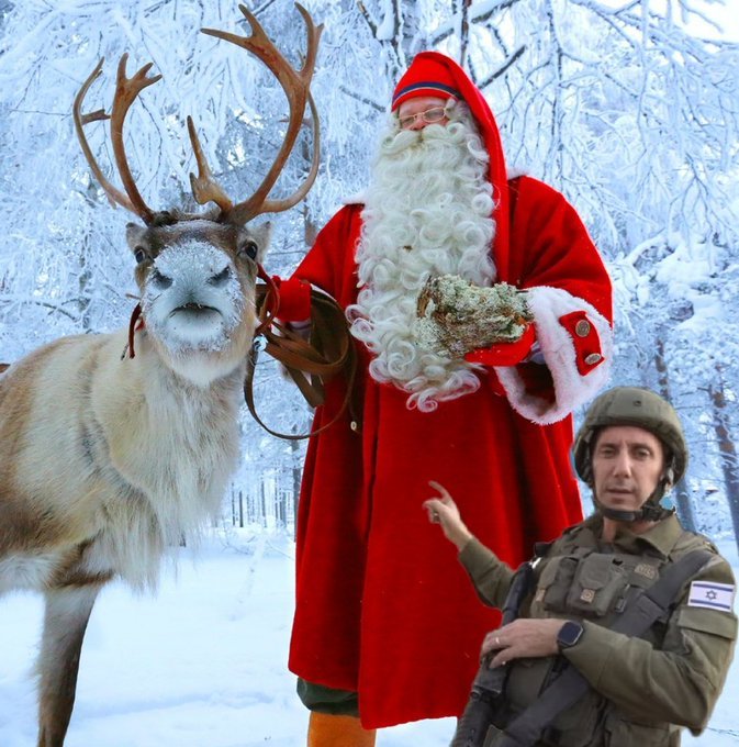 IsraeliPM_'s tweet photo. Hey Santa. Where's my presents https://t.co/puNfZXeVLi