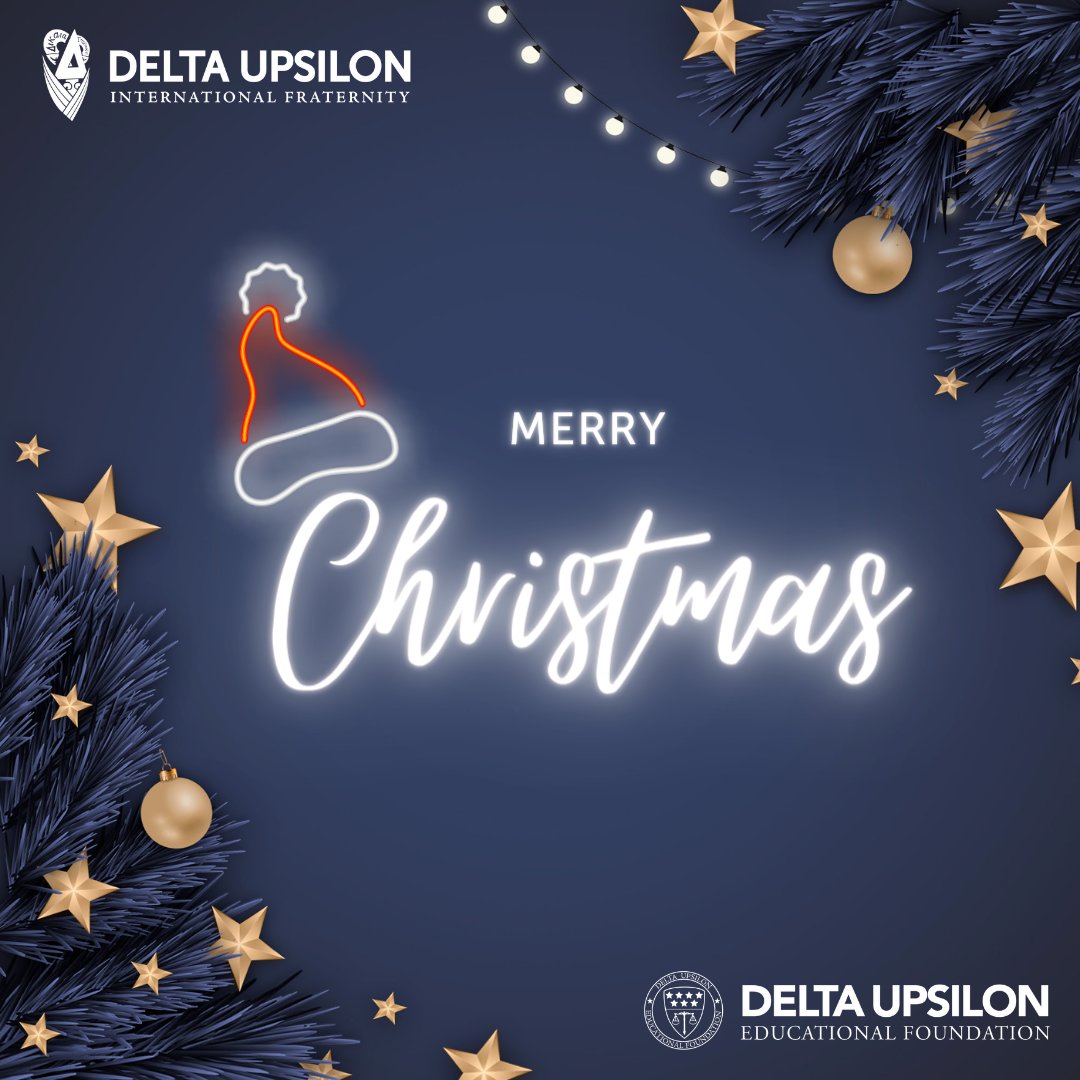 Wishing our brothers, families and friends a happy and healthy Christmas!

#WeAreDU #DikaiaUpotheke #DeltaUpsilon