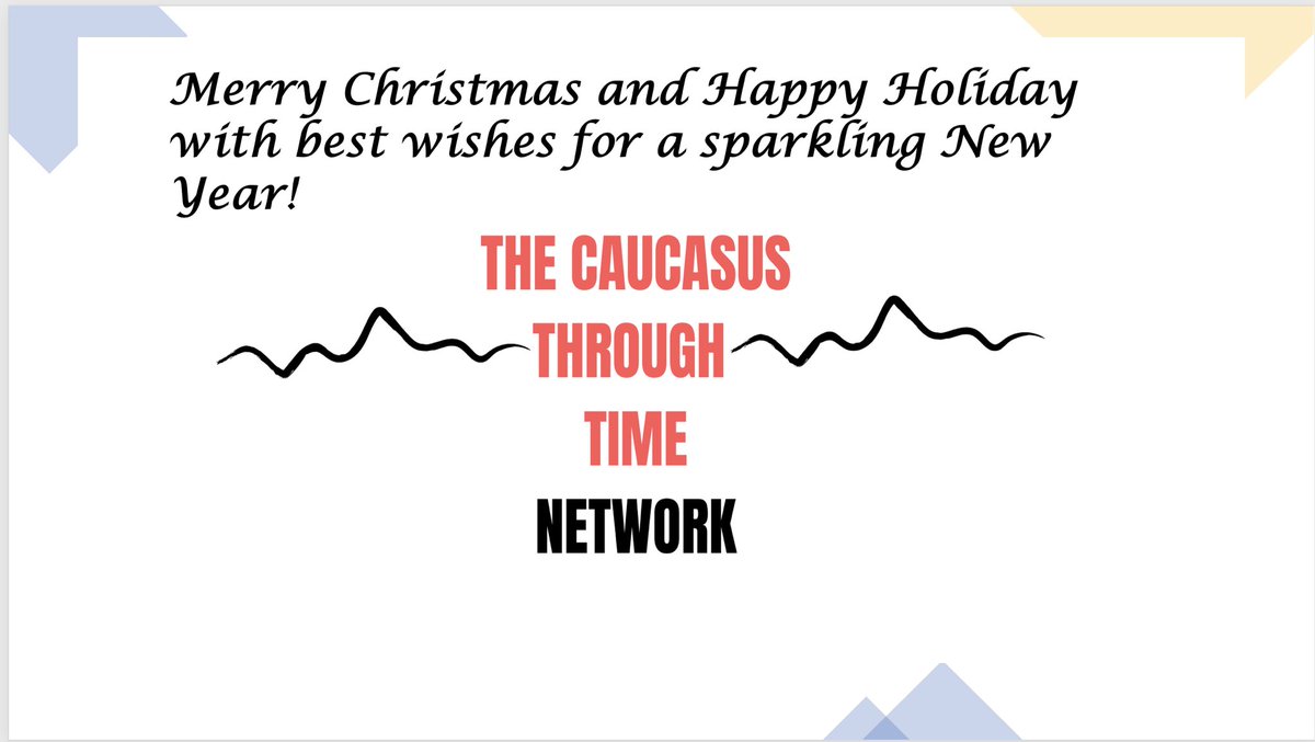 CaucasusNetwork's tweet photo. To all members and followers of the Caucasus Through Time Network, wish you peace, love and harmony in the New Year! 
Thank you very much for supporting us and joining our events throughout 2023! See you in 2024!  #Caucasus https://t.co/rv5yaSqJQm