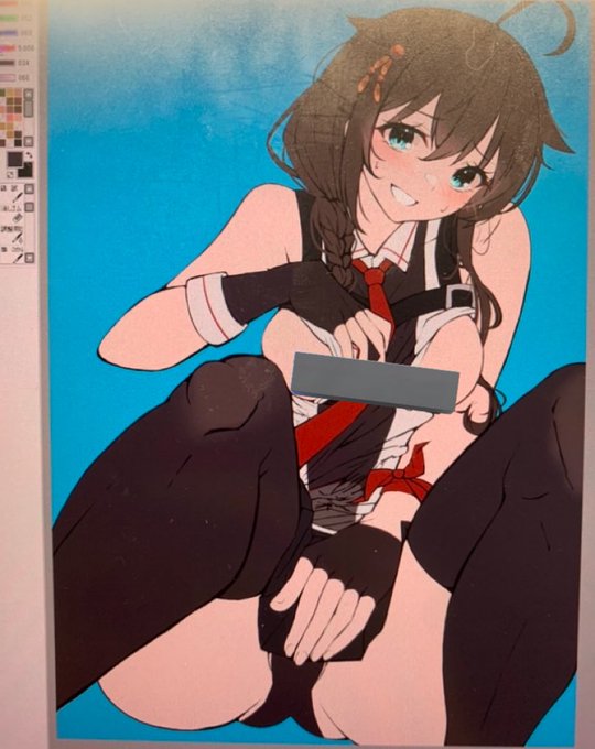 時雨ちゃん本の表紙はこうなる感じに落ち着きました(⁎⁍̴̆Ɛ⁍̴̆⁎)もう少しー 