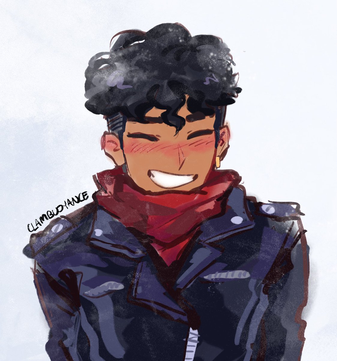 [DC] happy holidays!! ❄️ 🎁 

will post something later but have a messy drawing for now
#konel #connerkent #superboy