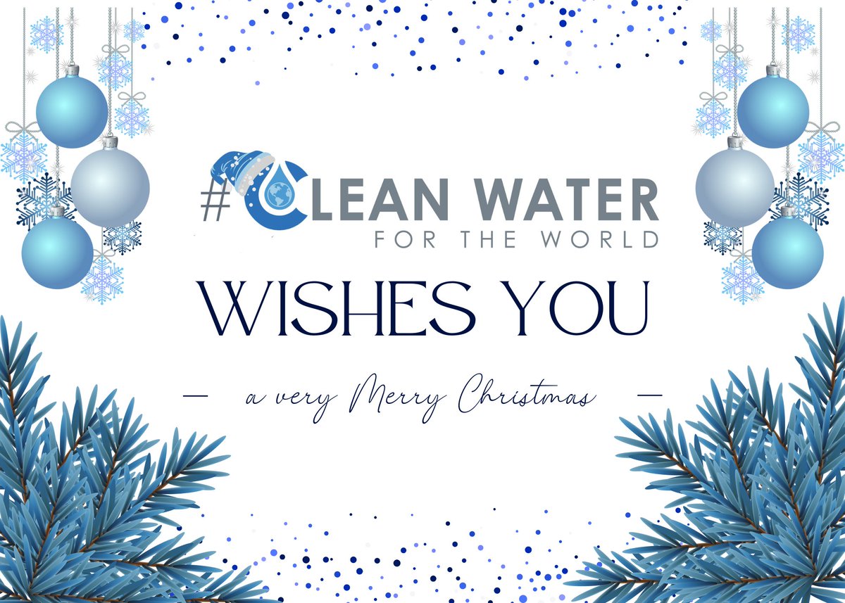 Clean_Water4W's tweet photo. Clean Water for the World wishes you and yours a Very Merry Christmas! 

https://t.co/vZkdHojqpS https://t.co/waMNF6OY1N