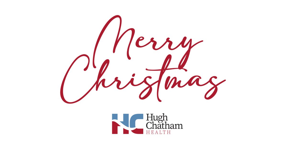 Merry Christmas from Hugh Chatham Health! Wishing you a healthy, happy holiday!