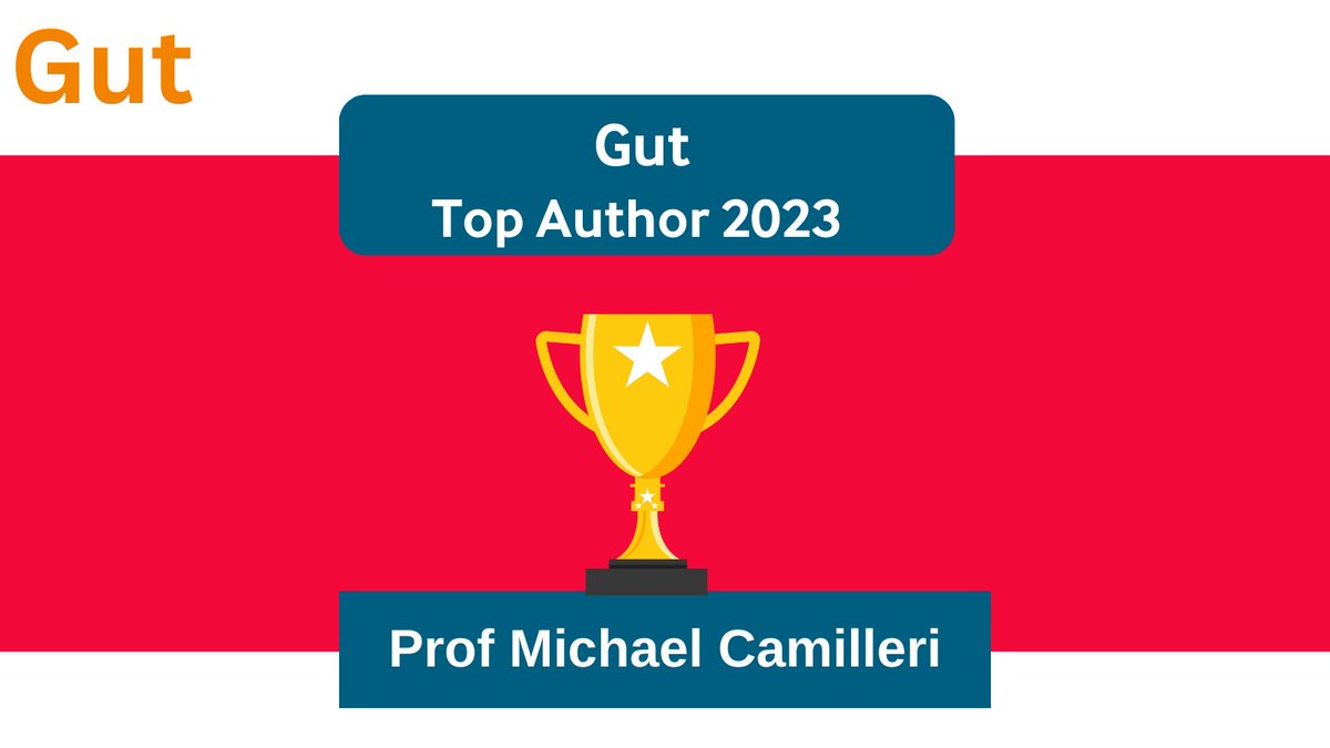 The #TopGUTAuthor2023 chosen by <a href="/emadelomar/">Emad El-Omar</a> is Professor Michael Camilleri

Read the #RecentAdvancesInClinicalPractice paper by Prof Camilleri "Abnormal gastrointestinal motility is a major factor in explaining symptoms and a potential therapeutic..." via bit.ly/3NDyZRL