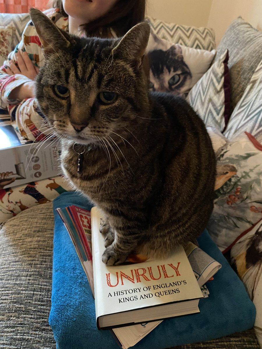 chxrlo_'s tweet photo. My cat has already christened @RealDMitchell’s new book UNRULY😂 https://t.co/cgHsOn69tl