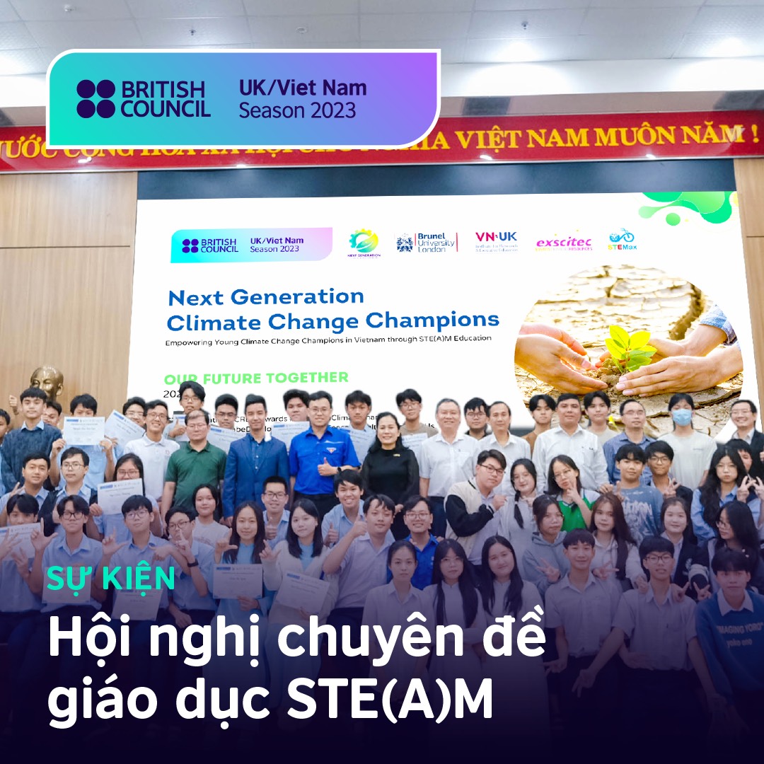 vnBritish's tweet photo. The next generation of climate change champions went full STE(A)M ahead in a two-part education program earlier this month #UKVNSeason - Read more https://t.co/LkBGd1cZfb https://t.co/xwt9nihfeP