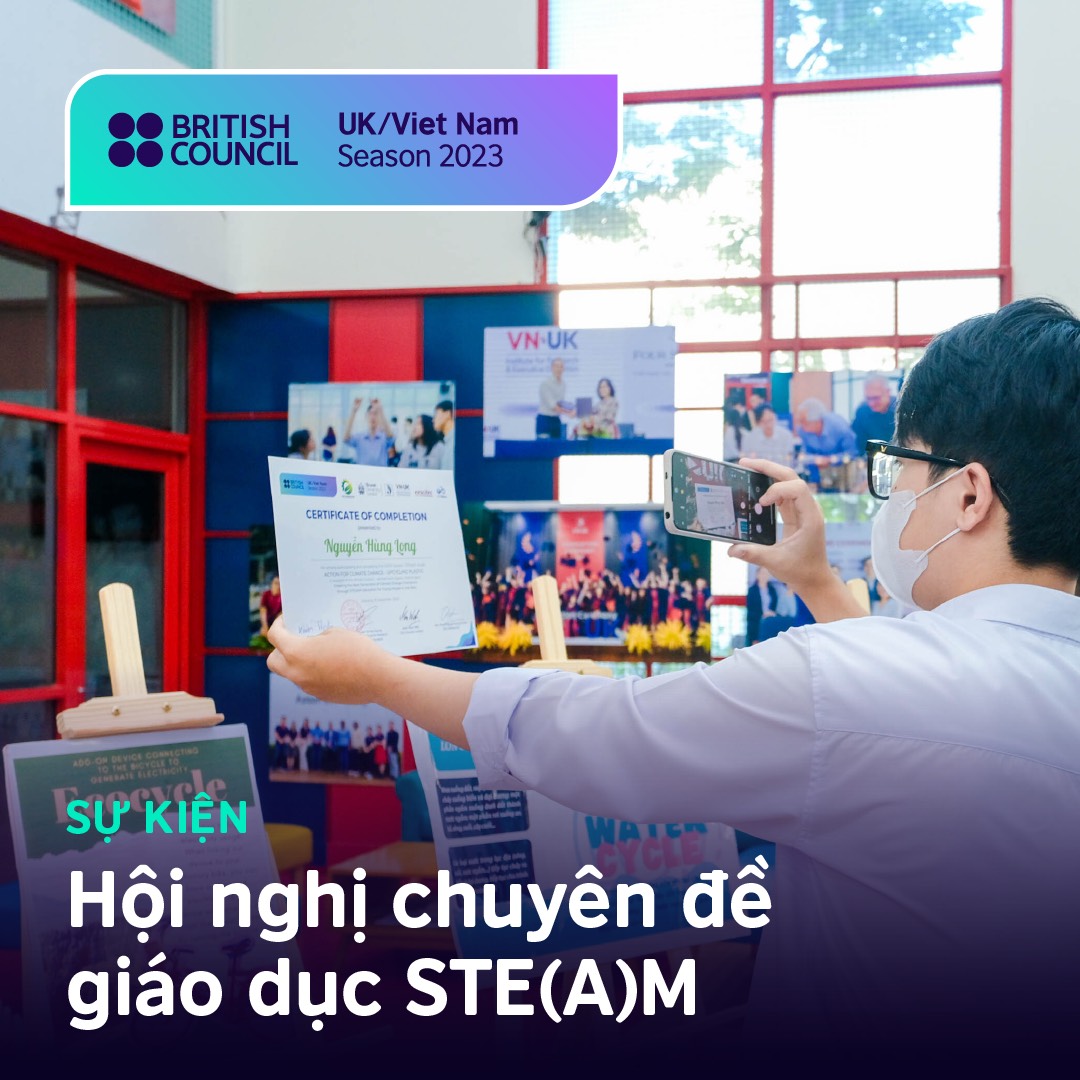vnBritish's tweet photo. The next generation of climate change champions went full STE(A)M ahead in a two-part education program earlier this month #UKVNSeason - Read more https://t.co/LkBGd1cZfb https://t.co/xwt9nihfeP
