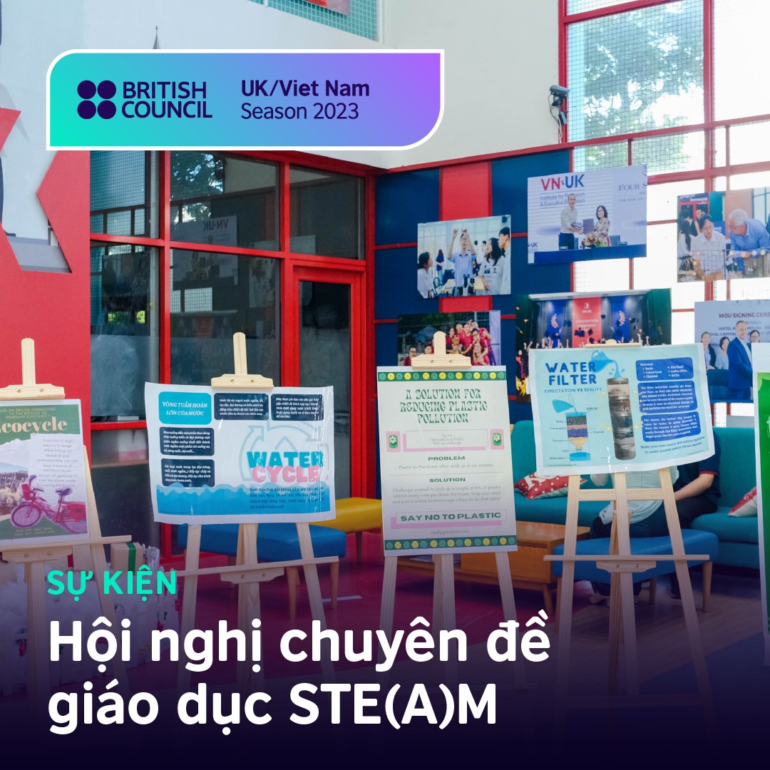 vnBritish's tweet photo. The next generation of climate change champions went full STE(A)M ahead in a two-part education program earlier this month #UKVNSeason - Read more https://t.co/LkBGd1cZfb https://t.co/xwt9nihfeP