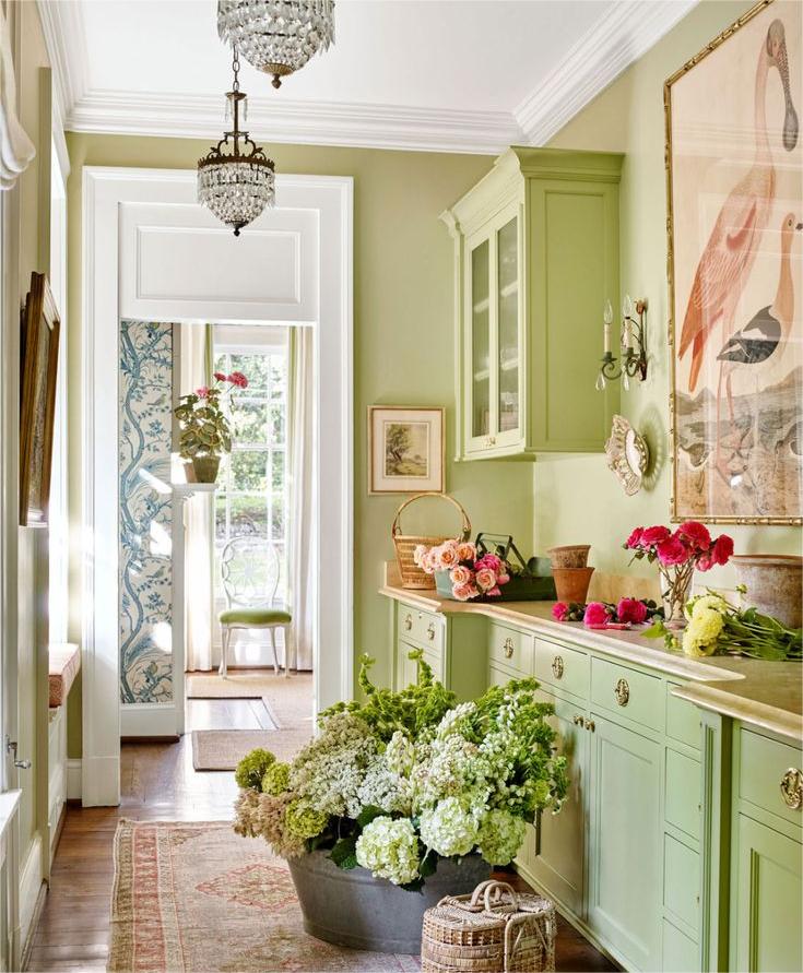 The refreshing green color complements the kitchen well.☘️

#KitchenVibes #GreenDecor #HomeStyle