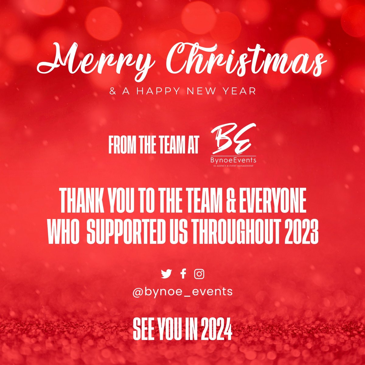 Wishing everyone and Amazing Christmas and Happy New year from Everyone @bynoe_events 

I would also like to give a massive thank you to all our clients and everyone at Bynoe Events whom without it wouldn't be possible to provide such amazing entertainment! 

🕺🏽🔥🥳
