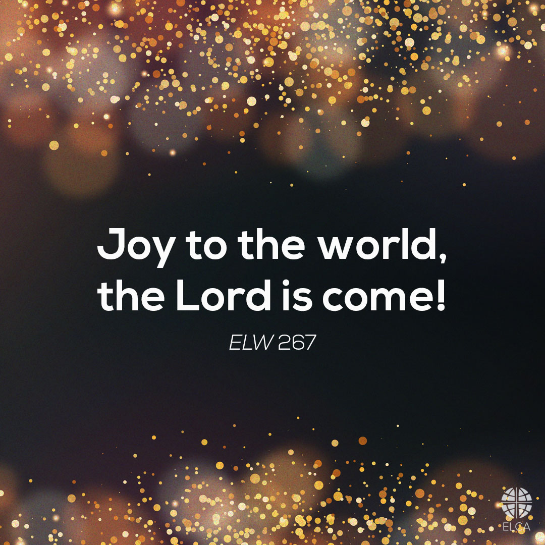 Merry Christmas! 🎄 Christ is born today! 'Joy to the world, the Lord is come! Let earth receive her king; let every heart prepare him room and heaven and nature sing' (ELW 267). #Christmas #ELCA #MerryChristmas #JoytotheWorld