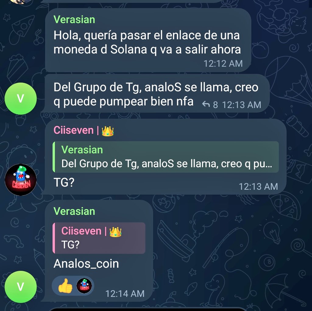 CryptoEnfermos's tweet photo. Dos fotos que se explican mejor juntas.

Si no estás tradeando shitcoins en Solana te estás perdiendo muchas oportunidades

1°: Aprende a usar el bonkbot para comprar https://t.co/0Hyr4jx2Xu

2°: Encuentra grupos para buscar tokens (puedes empezar por nuestro chat general) https://t.co/jOhW9Pdgnj