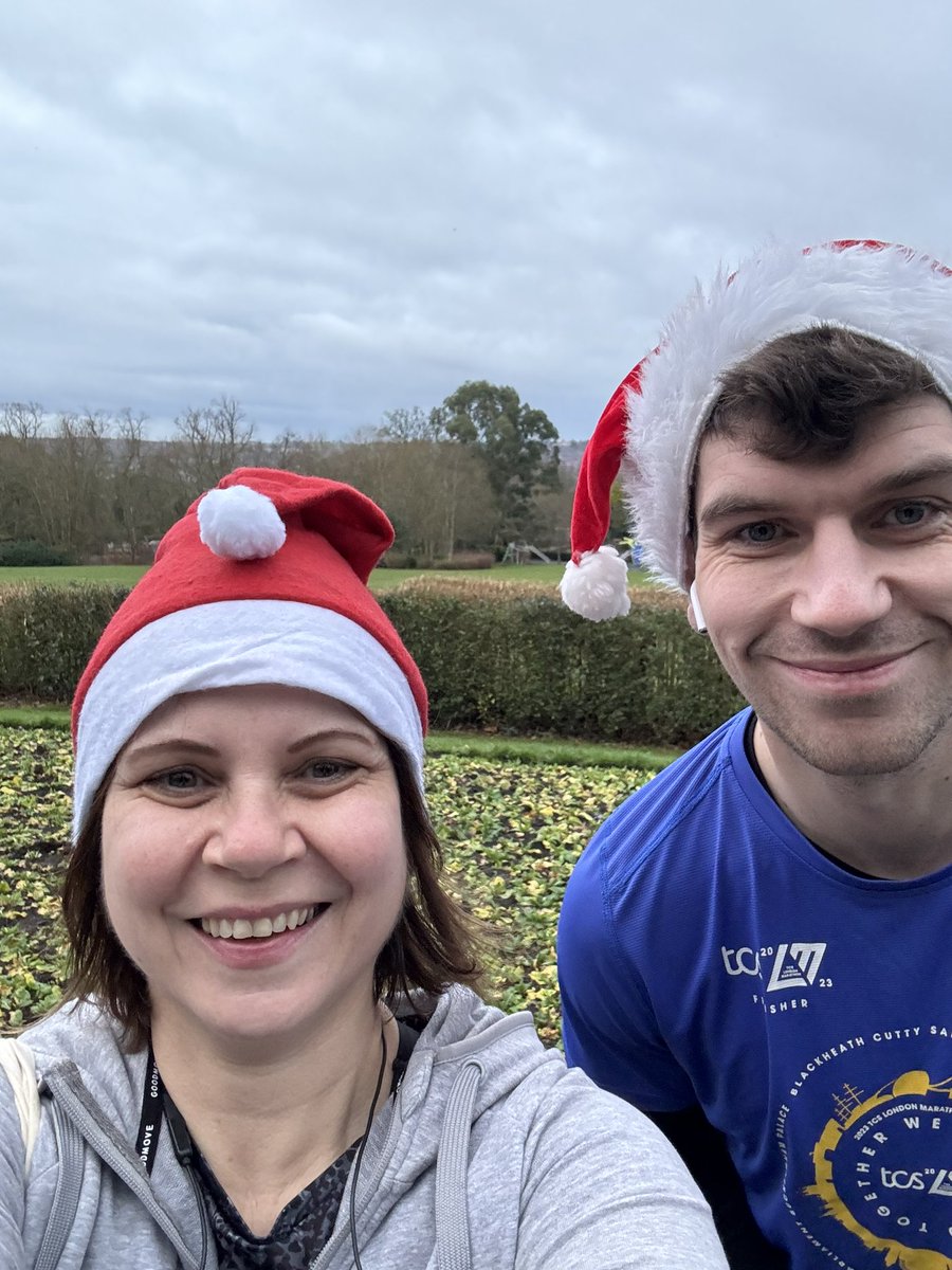 Did my first ever Park Run with my older son Harry this morning. Definitely felt Samuel laughing at my efforts 💜 #Christmas #parkrun