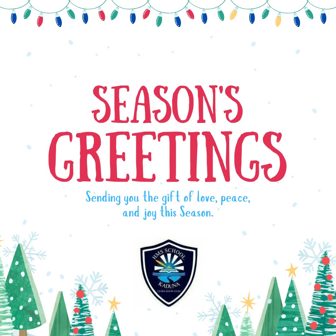 HmsSchool's tweet photo. Wishing you the blessings and joy that comes with the season, Merry Christmas from HMS Schools Kaduna! 

#hmsschoolskaduna #seasonsgreetings2023 #ComplimentsOfTheSeason https://t.co/otemBDa77W