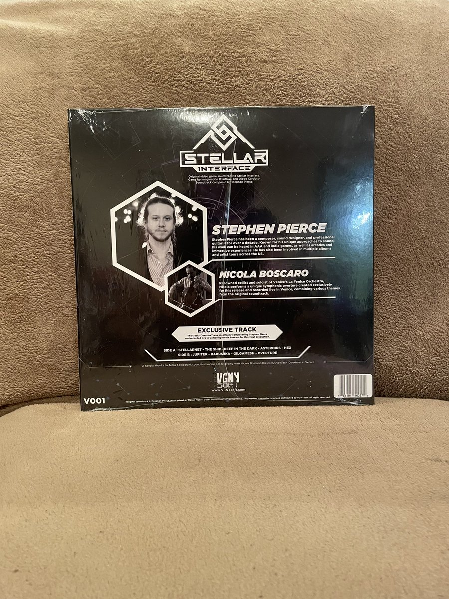 Stellar Interface vinyl from @VGNYSoft is here!!! Check out the white and somewhat transparent vinyl color! The album is awesome definitely worth picking up. I wonder which title will get a vinyl release next???  VGNY Website: vgnysoft.com/?ref=v1DN6kqQ #gamer #vinyl #videogamevinyl