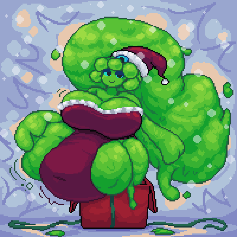 present slime no longer hungry..