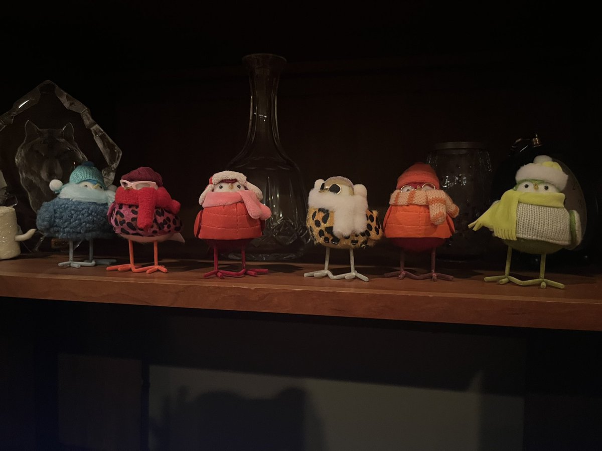 My mom’s decorations look like an nft line
