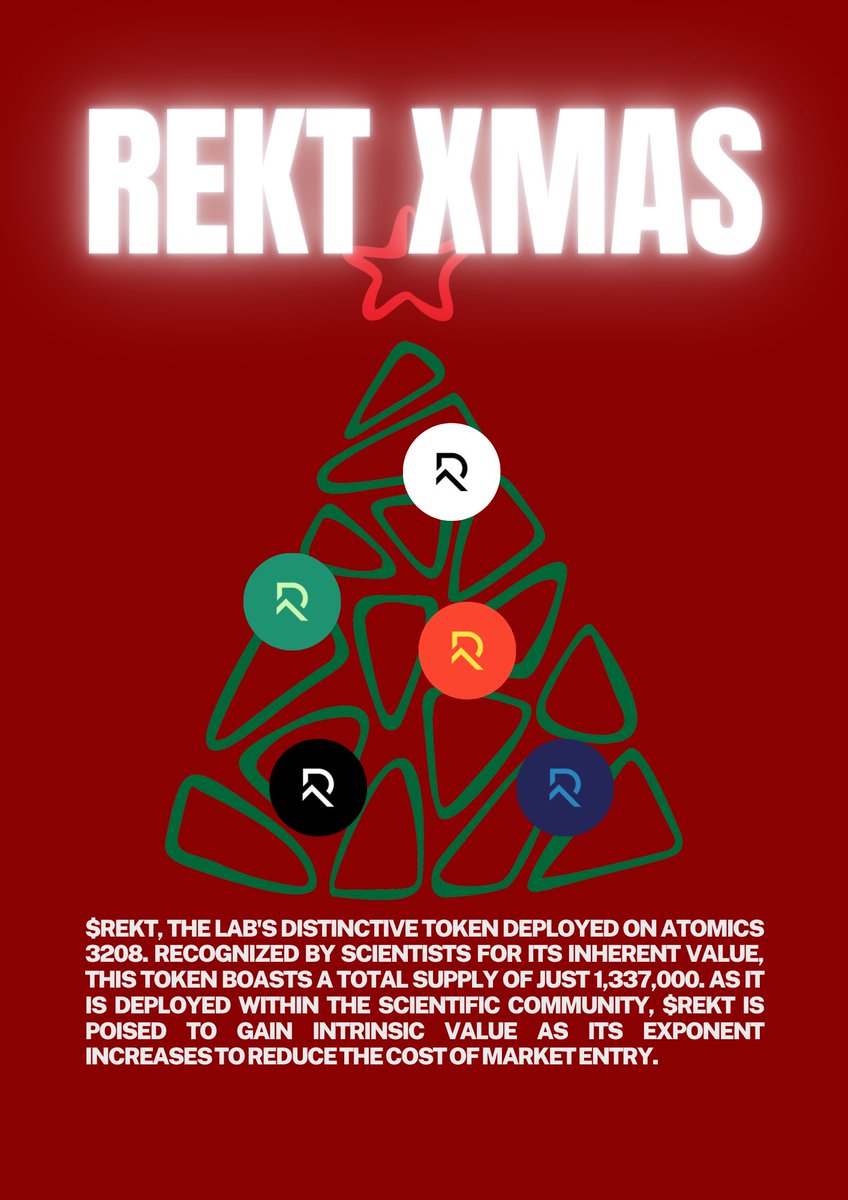 REKT XMAS GIVEAWAY 🎁🎄

XCSS #2: A masterpiece in our collection, a Rare mining difficulty (8080) with a significant attribute: atomicals 5519. An artwork testifying to REKT's commitment from the early days of Atomicals.

5000 $REKT (5x 1000): Our scientific community token.

👇