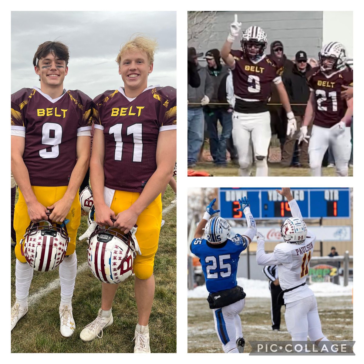 Congratulations to Ethan and Reese for being selected to play in the East West Shrine Game!!  They will be apart of only 41 players that have the honor of representing the East Montana Shrine team!! #believe #belthuskyfootball Congratulations as well to all the other selections!!