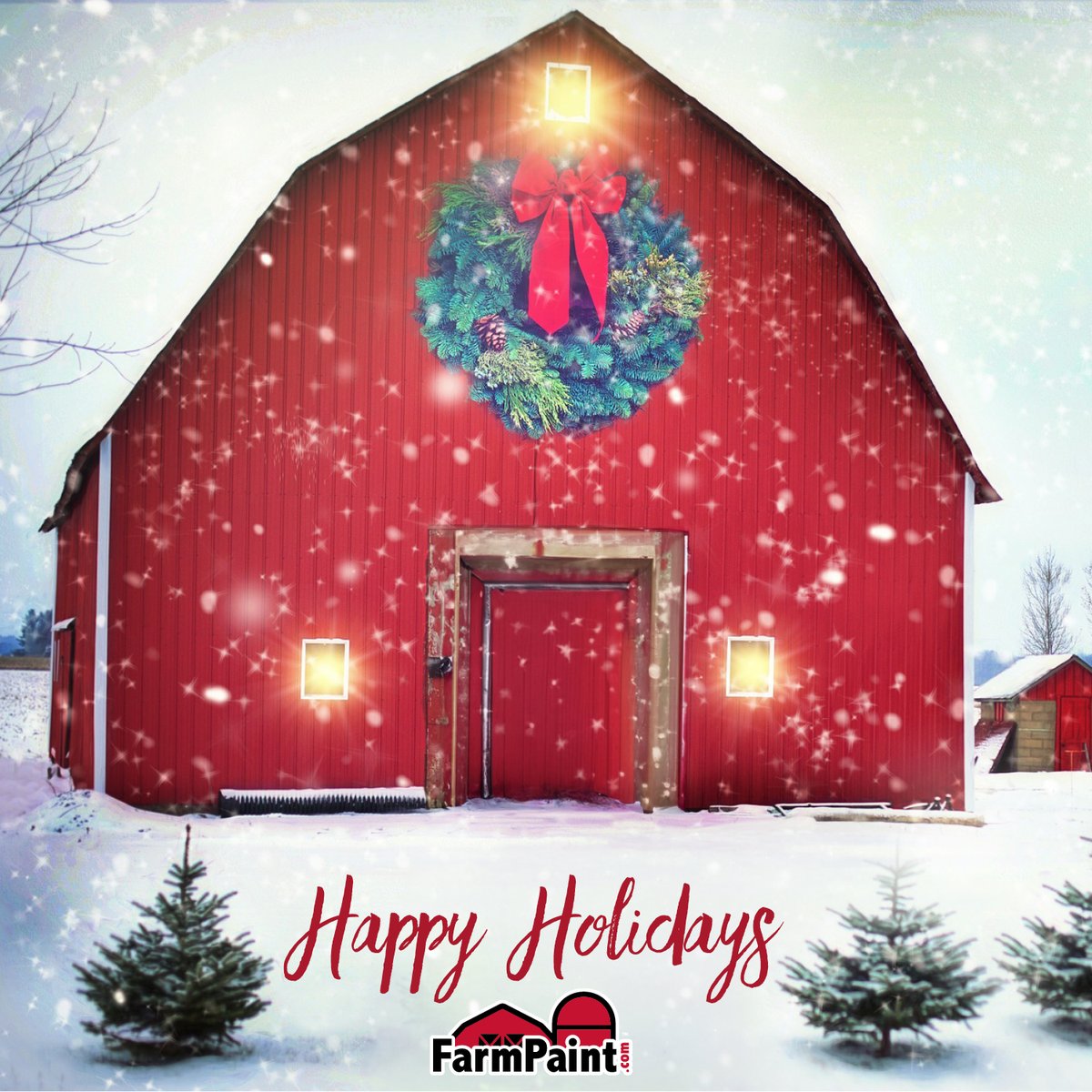 FarmPaint's tweet image. May peace, joy and laughter fill your home this holiday season. #HappyHolidays